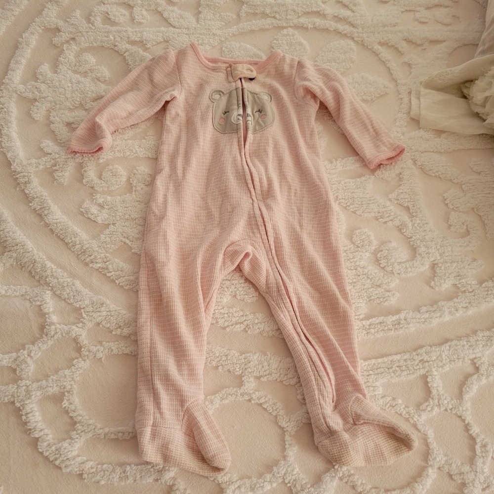 Baby Onesie Bear Face Footies 9 Months Carter's